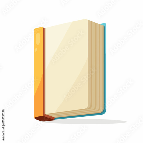 Minimal Book Icon in Flat Design