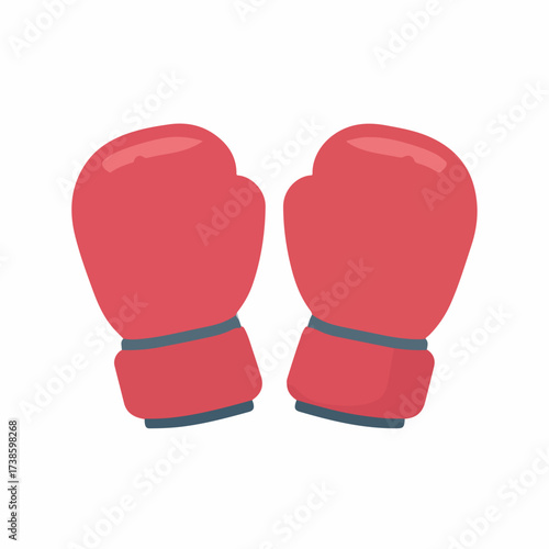 Boxing Gloves Vector Icon Illustration