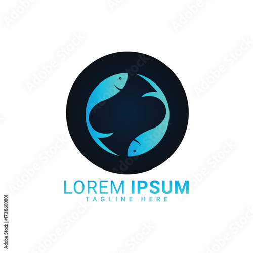 logo, vector, icon, design, symbol, illustration, business, fish, sign, bird, art, company, sea, logotype, shape, concept, element, web, water, nature, color