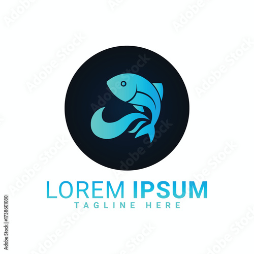 logo, vector, icon, design, symbol, illustration, business, fish, sign, bird, art, company, sea, logotype, shape, concept, element, web, water, nature, color