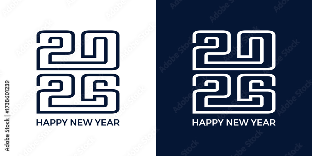 Obraz premium Happy New Year 2026 Logo Vector Design With Creative Concept