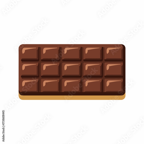 Chocolate Bar Flat Vector Graphic Icon