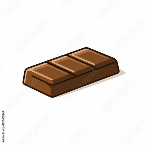 Chocolate Bar Classic Flat Vector Icon
