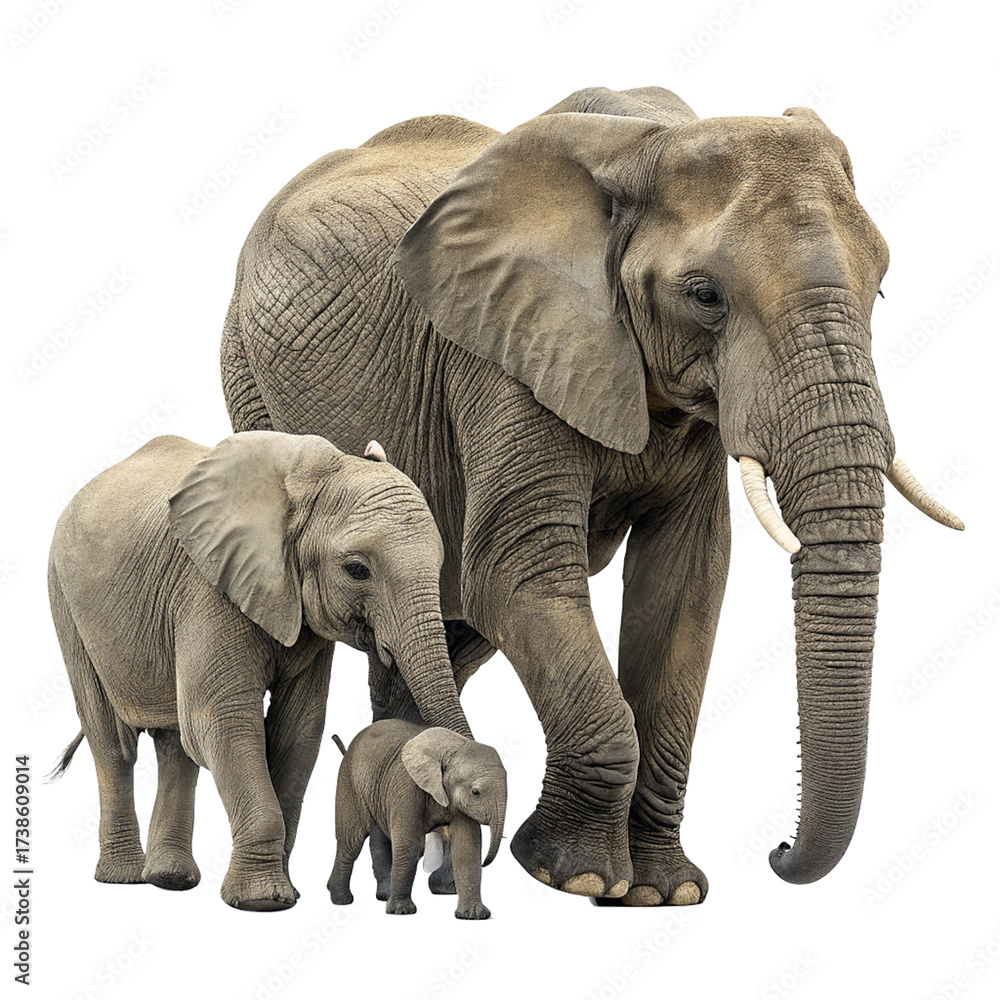 Obraz premium Majestic African elephant resting peacefully with tusks and textured skin, a symbol of gentle giants and wildlife conservation 