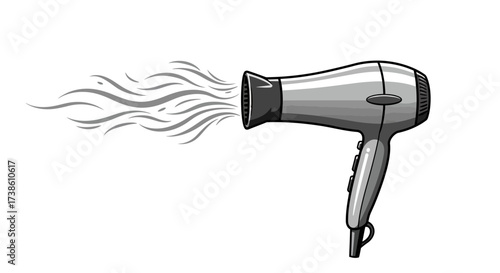 Dual santa claus icons in flat design with blue and red hats