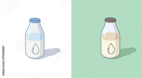 Isometric office scene with person working at desk and laptop