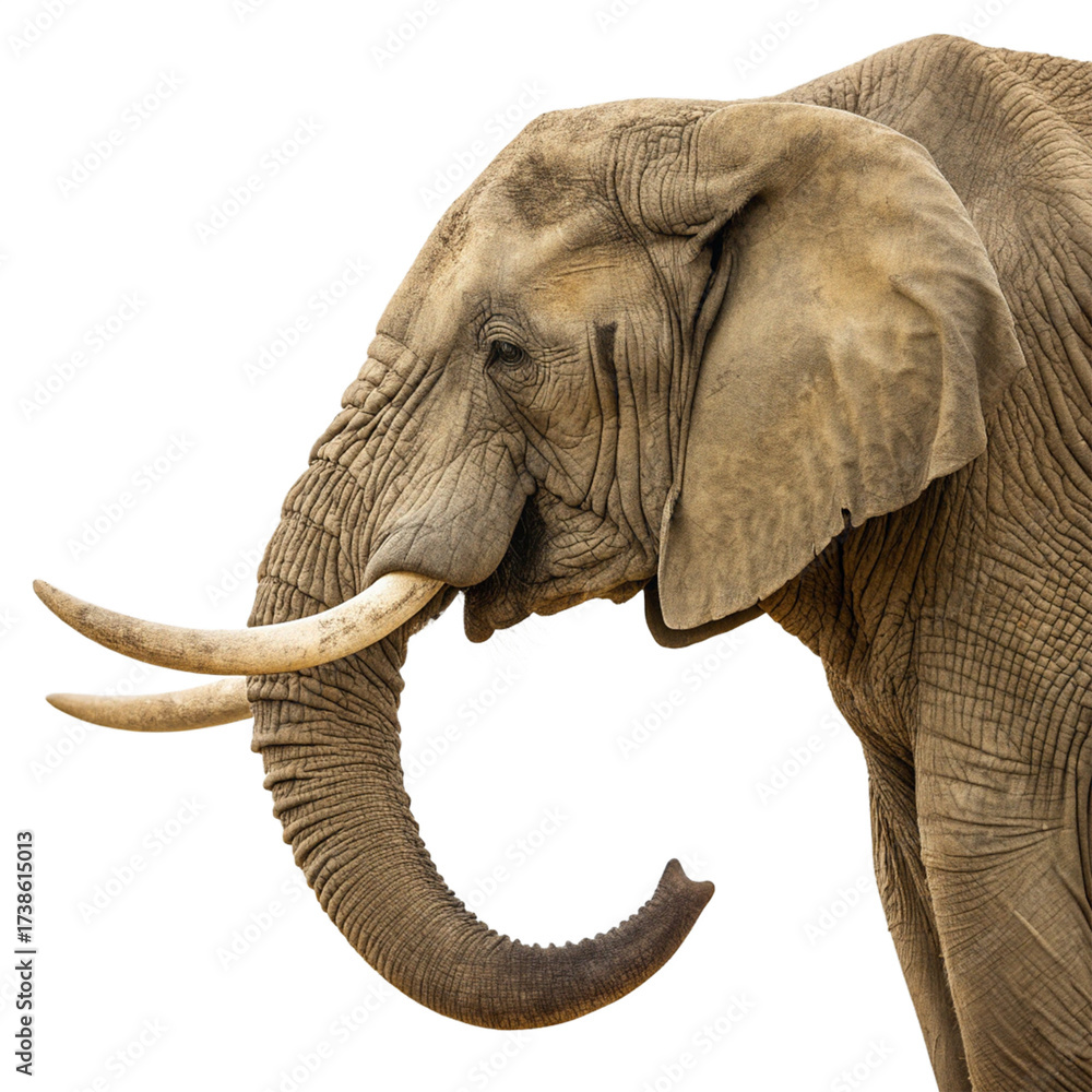 Obraz premium Majestic African elephants standing together, capturing the essence of wild nature and gentle giants with their powerful presence and endearing bond. 