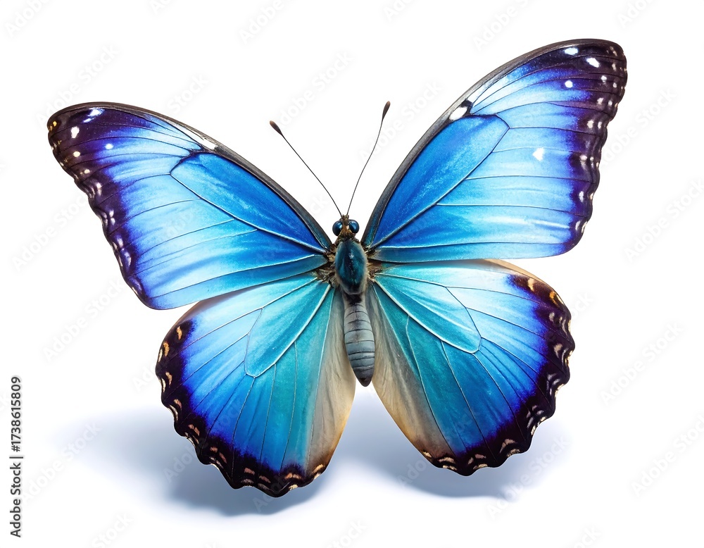 Obraz premium Vibrant blue butterfly