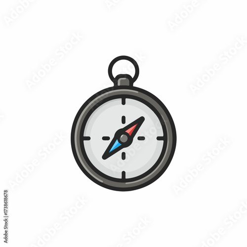 Sharp Compass Icon in Flat Style Free Download Sharp Compass Icon in Flat Style - GFXLoad