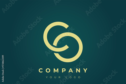 CO Modern Golden Logo