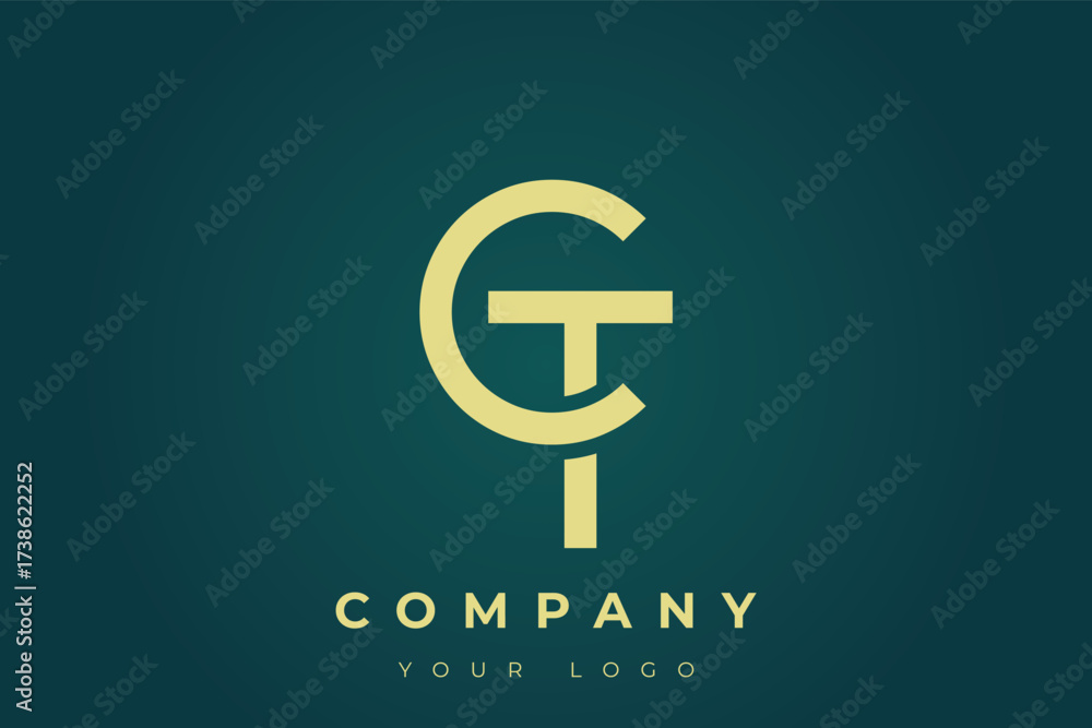 Obraz premium CT Modern Golden Logo