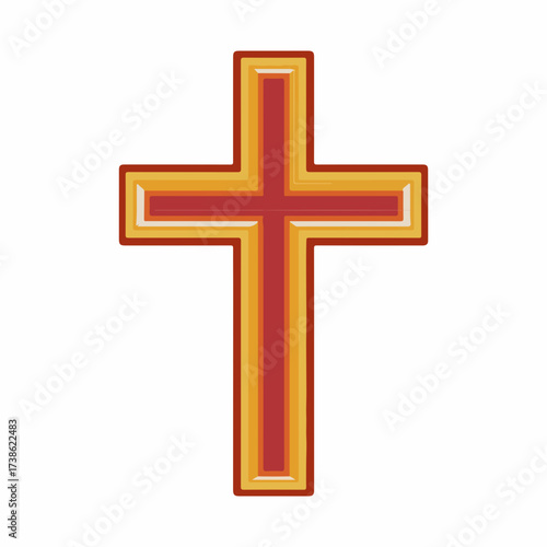 Simple Cross Symbol Vector Icon