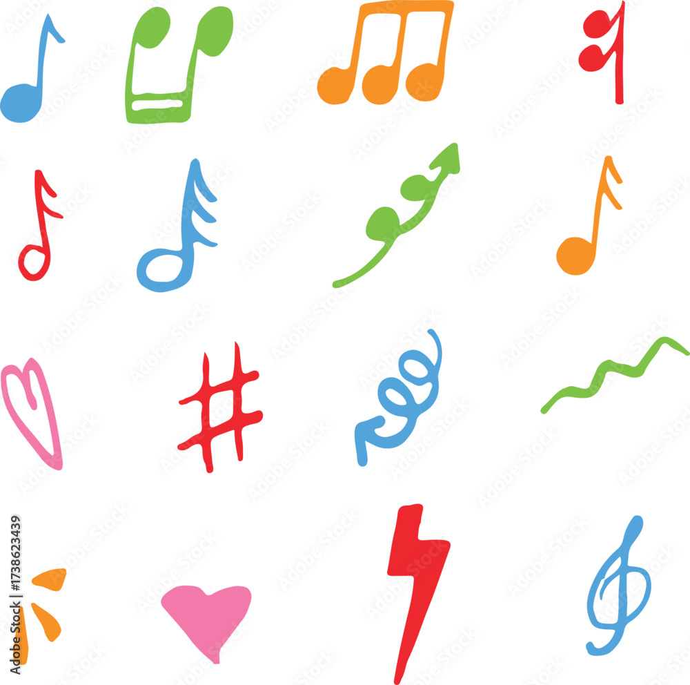 Fototapeta premium Sketch underline, emphasis, arrow shape set. Hand drawn brush stroke, highlight, speech bubble, underline, sparkle element. Vector stock illustration Arrows and Frames stars doodle sparkling editable
