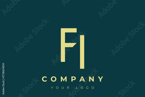 FI Modern Golden Logo