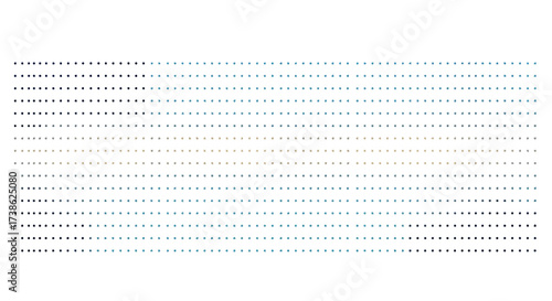 Minimal dotted pattern with gradient colors on white background