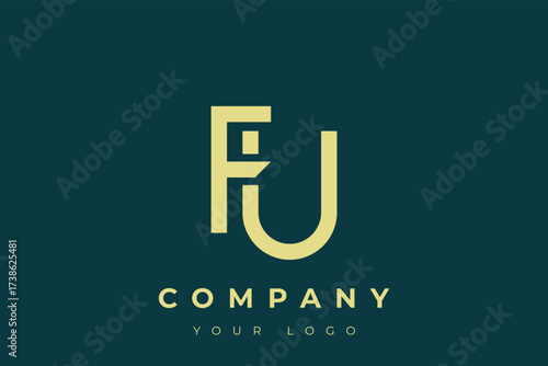 FU Modern Golden Logo