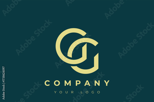 GG Modern Golden Logo