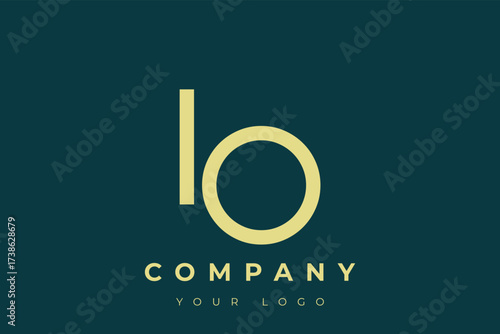 IO Modern Golden Logo