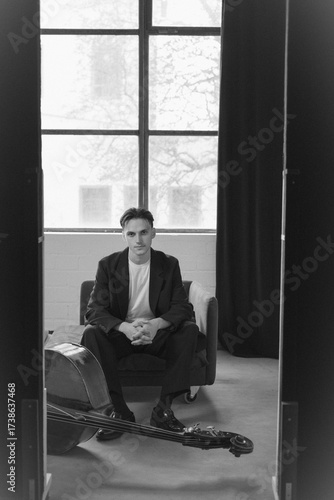 man sitting on the bench