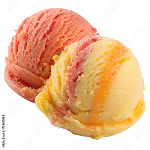 Gelato on transparent background Gelato on transparent background