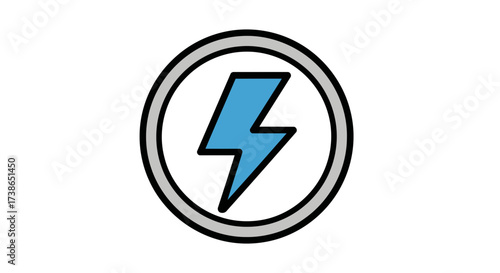 Dynamic Electric Bolt Power Symbol Icon