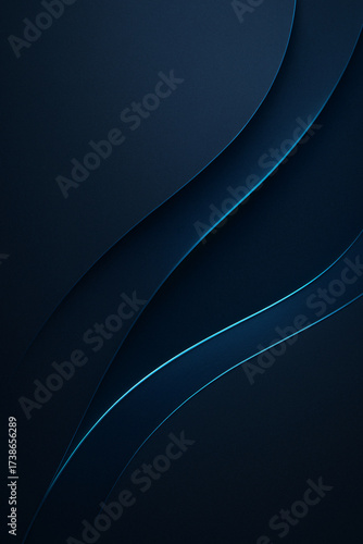 Elegant blue abstract background with stunning light lines for modern presentations