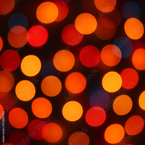 Festive blurred lights creating a warm and cozy atmosphere for holiday designs