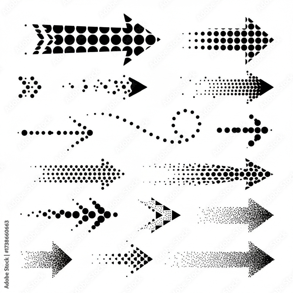 custom made wallpaper toronto digitalset of vector arrows