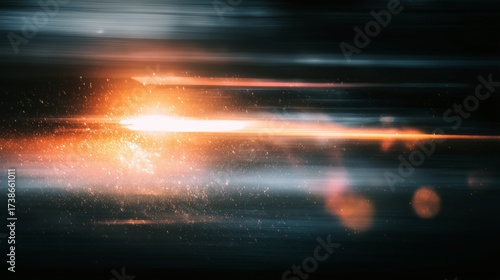grunge retro light leak overlay with dust scratch motion blur background