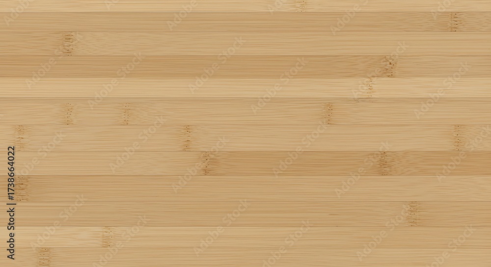Fototapeta premium A high-resolution, top-down view of a light bamboo wood texture, showcasing the natural grain and nodes. Ideal for sustainable and eco-friendly themes