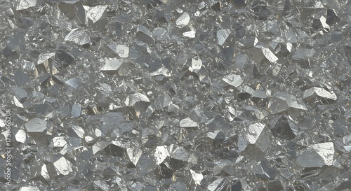 Macro photo of a galvanized metal surface. Detailed texture of a zinc-coated steel plate showing the spangle finish, ideal as an industrial wallpaper