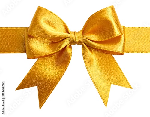 Gold ribbon bow (1)