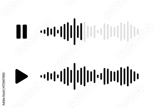 Voice message icon set