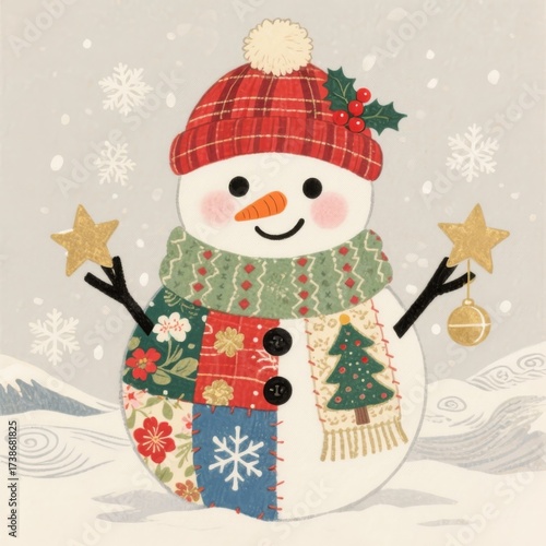 Building a Cute Snowman: Cheerful Decorations to Celebrate the Joy of Winter and Make Your Holiday Festive Even in the Cold with Beautiful Snowfall