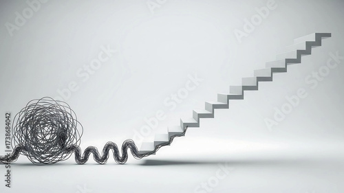 Complexity to Progress: Tangled Wires Unraveling into an Ascending Minimalist Staircase