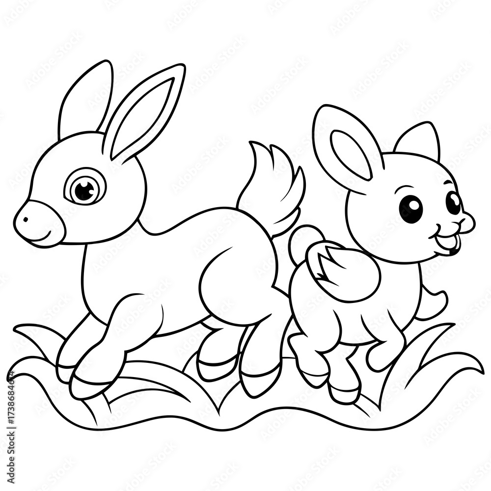 Obraz premium rabbit with carrot