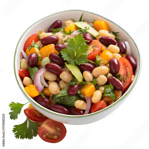 Bean Salad on transparent background