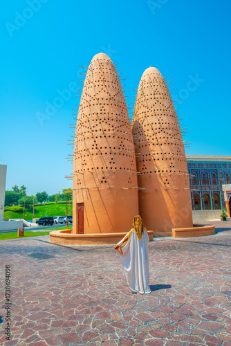 Katara Mosque and cultural village of Katara, pigeon towers, the valley of cultures