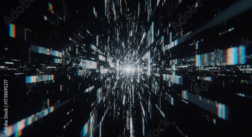 Digital tunnel effect, distorted data streams