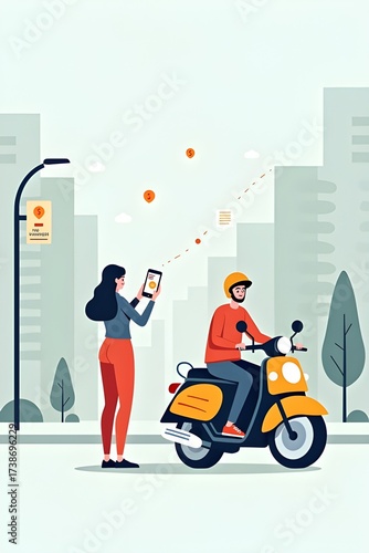 AI Generative. Online Ride-Hailing and Scooter Taxi Service App. 13