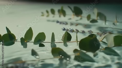 Eucalyptus with Lavender, Water, and Spa.