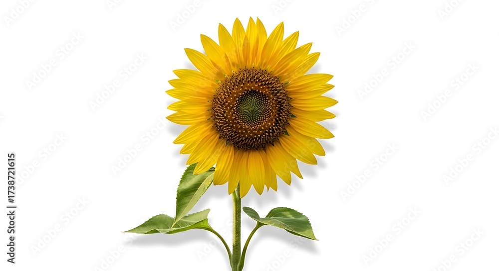 Fototapeta premium Vibrant Sunflower in Full Bloom.