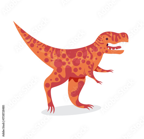 Jurassic background tyrannosaurus rex icon colorful cartoon sketch