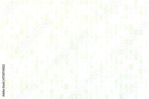 Seamless Abstract Green DNA Helix Pattern Background for Modern Science, Biotechnology, and Healthcare Concepts