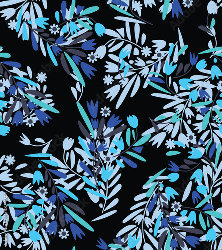 Seamless patterns, printed patterns on fabric. Illustration vector