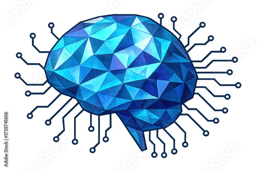Artificial intelligence brain connecting with digital circuit technology