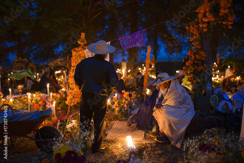 Día de Muertos en la comunidad de Cucuchucho en el estado de Michoacán.