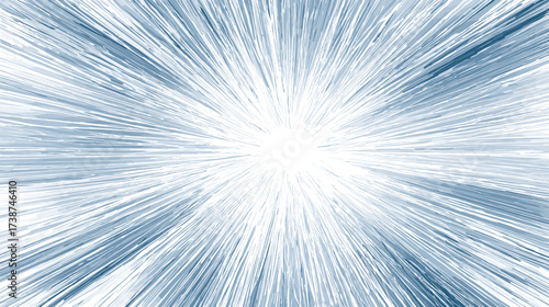 Abstract burst of light and motion, radiating from a central point with dynamic lines, evoking speed and energy.