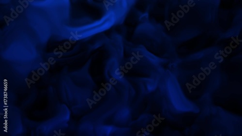 Glittering golden cubes gently float across a dark black background, creating a magical and dreamy atmosphere with abstract shapes for a stunning visual effect