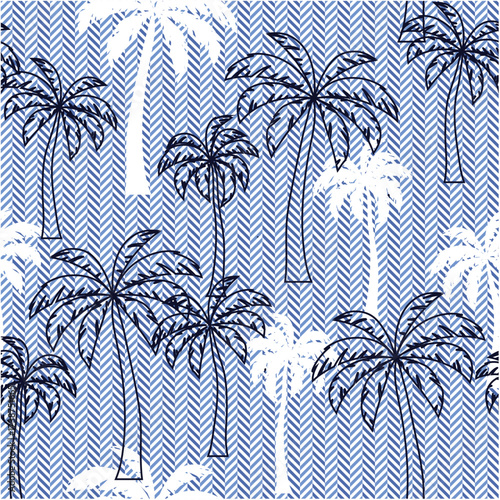 Seamless patterns, printed patterns on fabric. Illustration vector